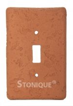 Stonique® Single Toggle Switch Plate Cover in Terra Cotta